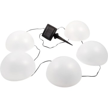 LED RGB Solarno svjetlo HEMI LED/0,1W/1,2V 600 mAh IP44 bijela