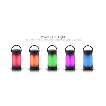 LED RGB Stolna lampa s bluetooth zvučnikom 5W/3,7V 2000 mAh