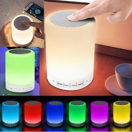 LED RGB stolna lampa sa zvučnikom LED/5V