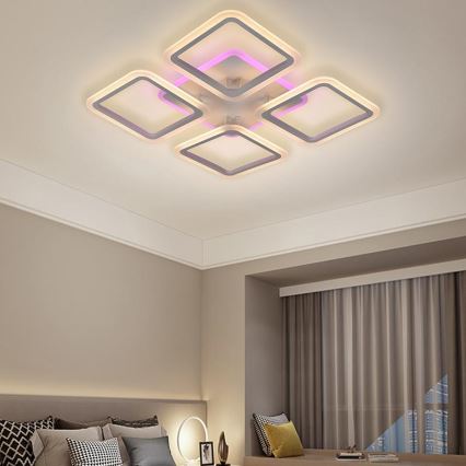 LED RGB prigušivački plafonski luster LED/70W/230V 3000-6500K + daljinski upravljač