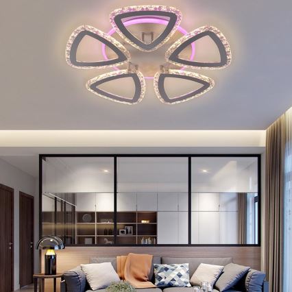 LED RGB prigušivački plafonski luster LED/70W/230V 3000-6500K + daljinski upravljač