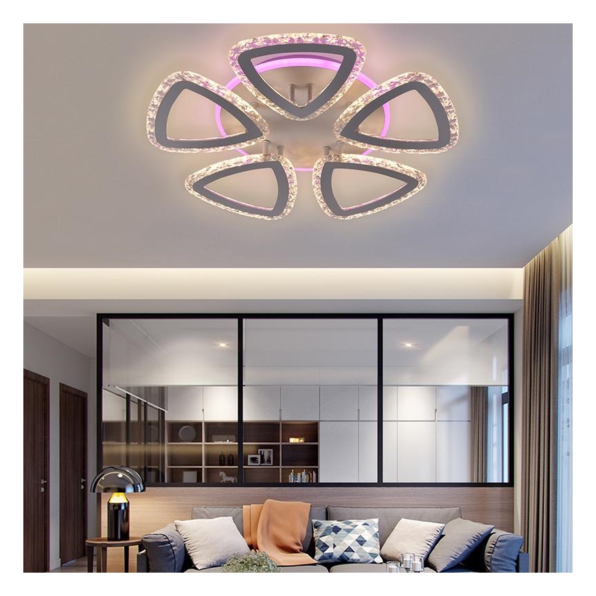 LED RGB prigušivački plafonski luster LED/70W/230V 3000-6500K + daljinski upravljač