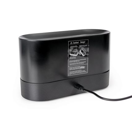 LED RGB Ultrazvučni aroma difuzor i ovlaživač zraka s pozadinskim osvjetljenjem 180ml crna