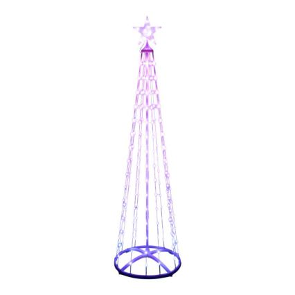 LED RGB Vanjski božićni bor 190xLED/230V 1,8 m IP44 + daljinski upravljač