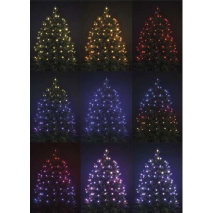 LED RGB Vanjski Božićni lanac 96xLED/72 načina rada 13m IP44 + daljinski upravljač