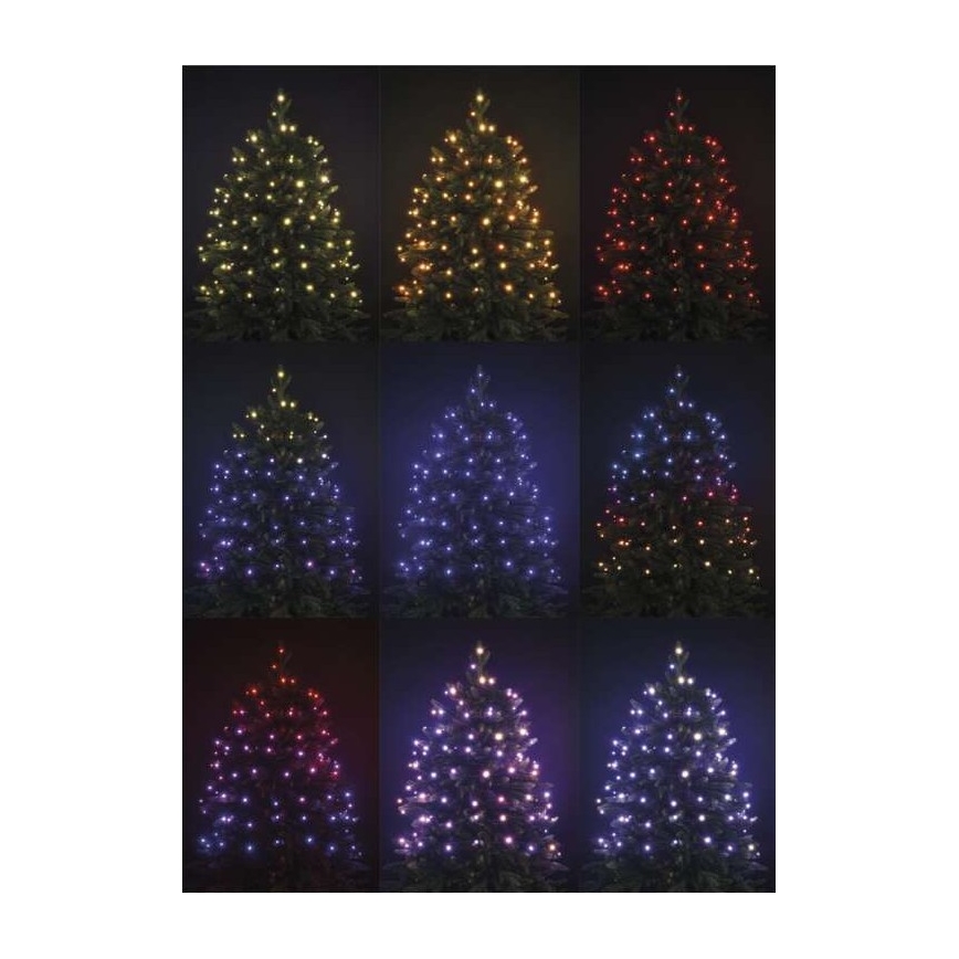 LED RGB Vanjski Božićni lanac 96xLED/72 načina rada 13m IP44 + daljinski upravljač
