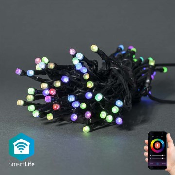 LED RGB vanjski božićni niz 42xLED/8 funkcija 8m IP65 Wi-Fi Tuya