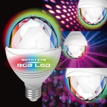 LED RGB Žarulja DISCO A60 E27/3,2W/230V
