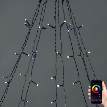 LED RGB zavjesa 240xLED/11 funkcija 8m IP65 Wi-Fi Tuya