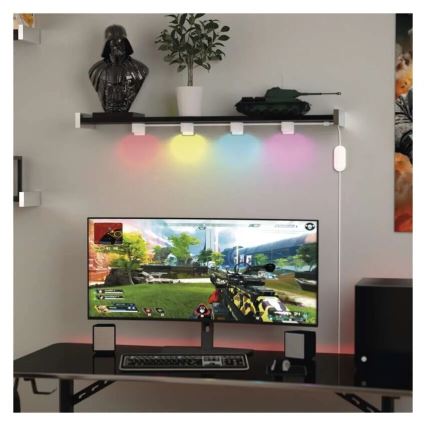 LED RGBIC+CCT Dekorativni lanac sa spot rasvjetom GoSmart 12xLED/7W/230V 255 cm Wi-Fi Tuya