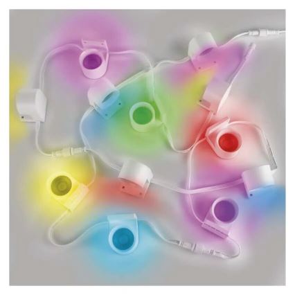 LED RGBIC+CCT Dekorativni lanac sa spot rasvjetom GoSmart 12xLED/7W/230V 255 cm Wi-Fi Tuya