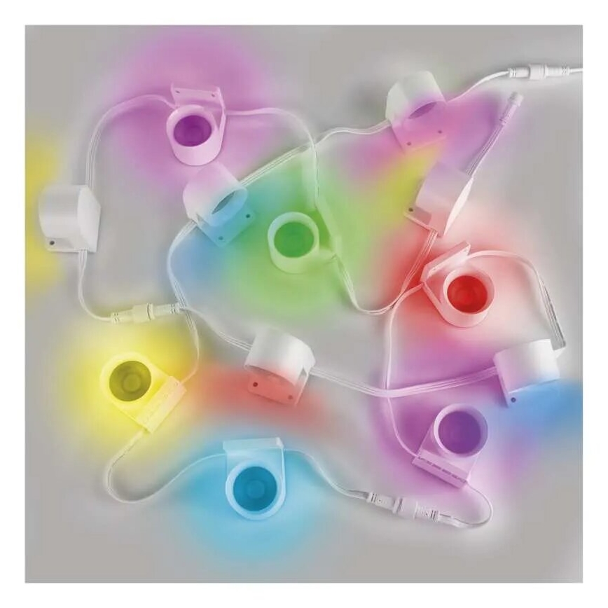 LED RGBIC+CCT Dekorativni lanac sa spot rasvjetom GoSmart 12xLED/7W/230V 255 cm Wi-Fi Tuya