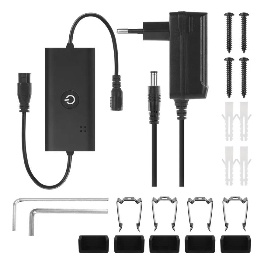 LED RGBIC Prigušiva podna lampa GoSmart LED/20W/230V 2700K Wi-Fi Tuya