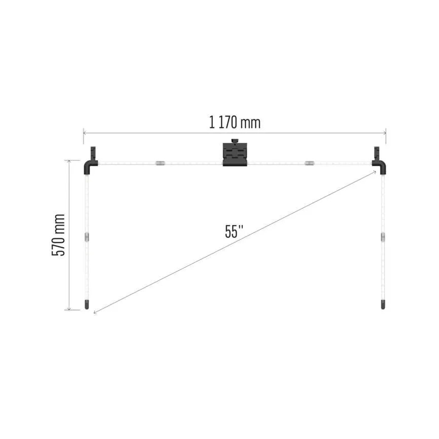LED RGBIC Dimmabilni trak za TV GoSmart LED/24W/230V 55“