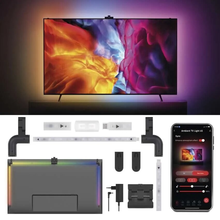 LED RGBIC traka za TV GoSmart LED/24W/230V 65