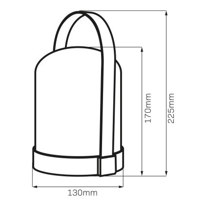 LED RGBW Dekorativna stolna lampa MINORKA LED/0,3W/4,5V 3xAA