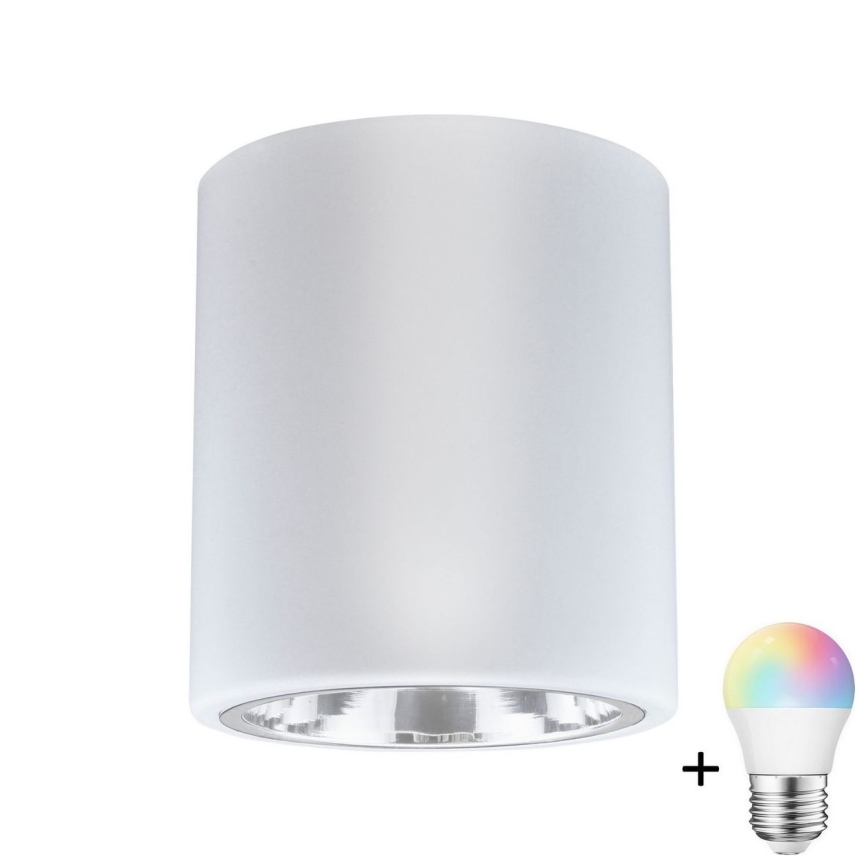 LED RGBW dimmabilan spot JUPITER 1xE27/6,5W/230V 2700-6500K Wi-Fi Ø 13 cm bijela