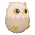 LED RGBW Dimmabilna dječja dodirna lampa OWL LED/1W/5V USB 1200 mAh sova ružičasta
