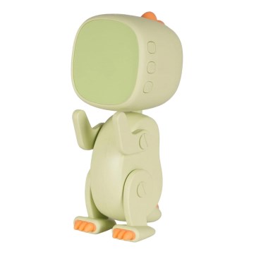 LED RGBW Dimmabilna dječja noćna lampa s budilicom ROBOT LED/1W/5V 1200 mAh