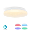 LED RGBW Dimmabilno stropno svjetlo za kupaonicu SmartLife LED/18W/230V 2700-6500K IP44 Wi-Fi Tuya