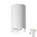 LED RGBW Dimmable kupaonska točka svjetla TURYN 1xGU10/6,5W/230V 2700-6500K Wi-Fi IP44 bijela