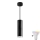 LED RGBW Dimmable kupaonski luster na kablu TURYN 1xGU10/6,5W/230V 2700-6500K Wi-Fi IP44 crna