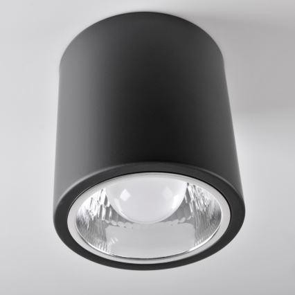 LED RGBW Dimmable Stropna Lampa JUPITER 1xE27/6,5W/230V 2700-6500K Wi-Fi promjera 13 cm crna