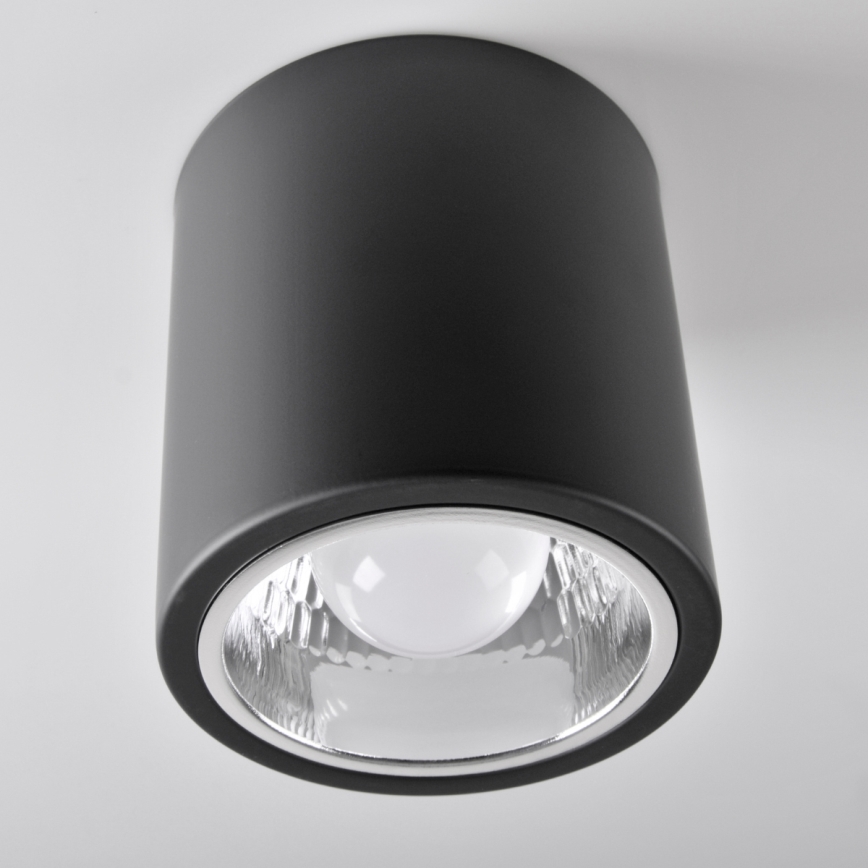 LED RGBW Dimmable Stropna Lampa JUPITER 1xE27/6,5W/230V 2700-6500K Wi-Fi promjera 13 cm crna