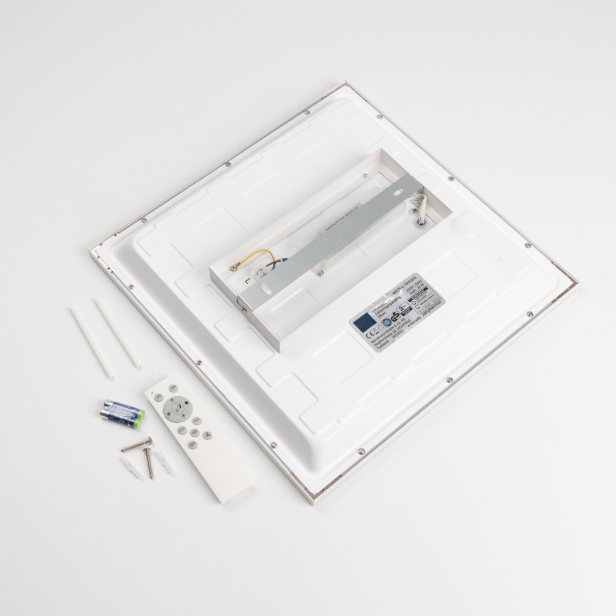 LED RGBW panel za površinsku montažu s mogućnošću prigušivanja LED/22W/230V 2700-6500K 29,5x59,5 cm bijela + daljinski upravljač