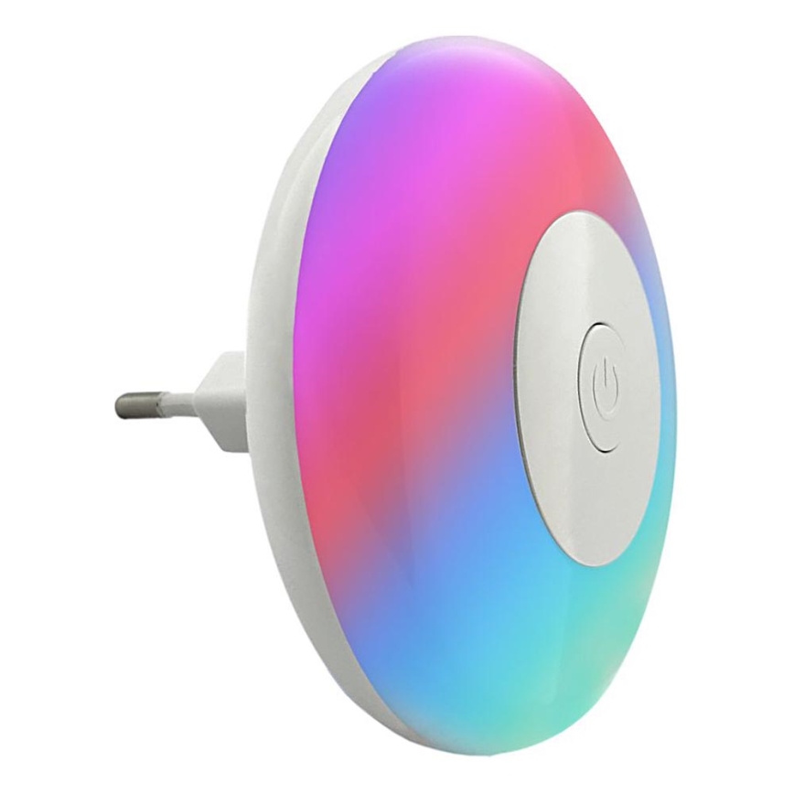 LED RGBW Noćno svjetlo LED/1W/230V bijela