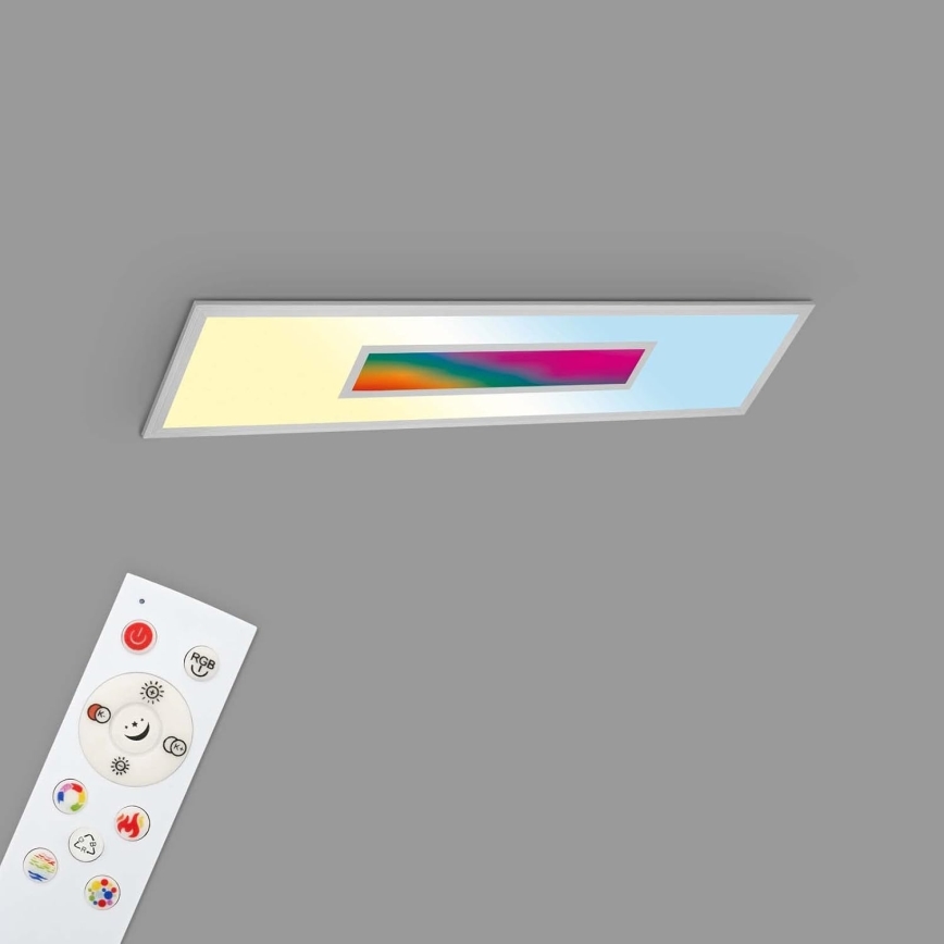 LED RGBW panel s mogućnošću prigušivanja LED/20W/230V 3000-6500K 25x100 cm srebrni + daljinski upravljač