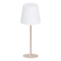LED RGBW podesiva dodirna vanjska stolna lampa LUCIA LED/2W/5V 1800/2700/6500K 3600 mAh IP44 bež