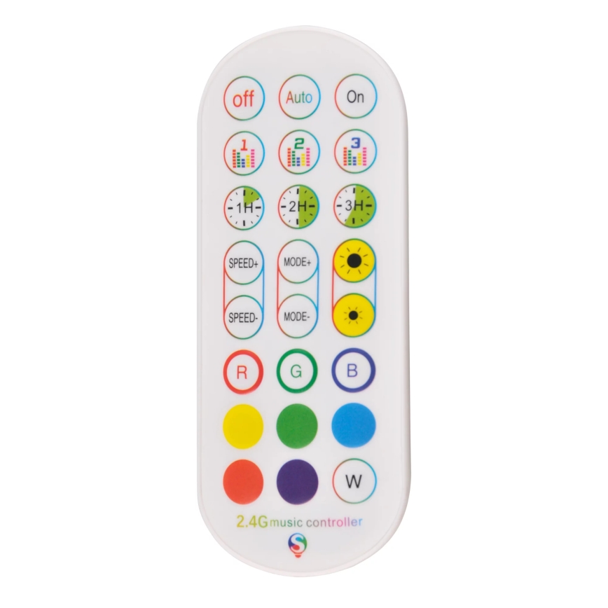 LED RGBW Prigušiva podna lampa MAGICAL LED/7W/230V + daljinski upravljač