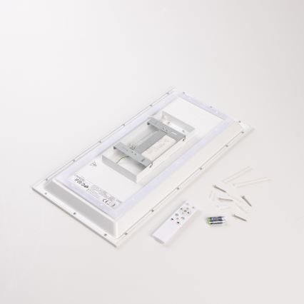 LED RGBW s mogućnošću prigušivanja površinski panel LED/22W/230V 2700-6500K 29,5x59,5 cm + daljinski upravljač