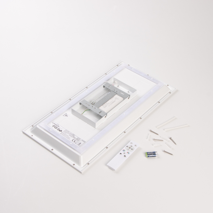 LED RGBW s mogućnošću prigušivanja površinski panel LED/22W/230V 2700-6500K 29,5x59,5 cm + daljinski upravljač