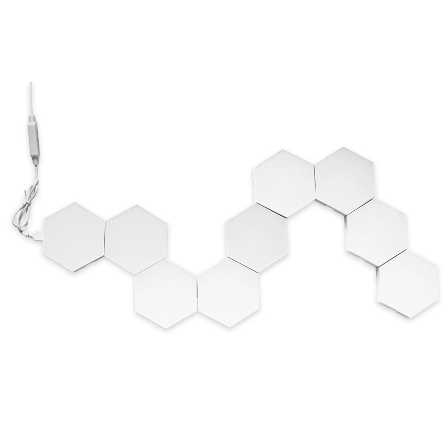 SET 9x LED RGBW Prigušiva zidna dekorativna svjetiljka MAYA LED/1W/230V + daljinski upravljač