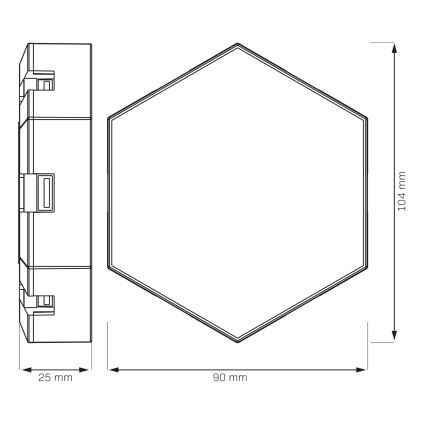 SET 9x LED RGBW Prigušiva zidna dekorativna svjetiljka MAYA LED/1W/230V + daljinski upravljač