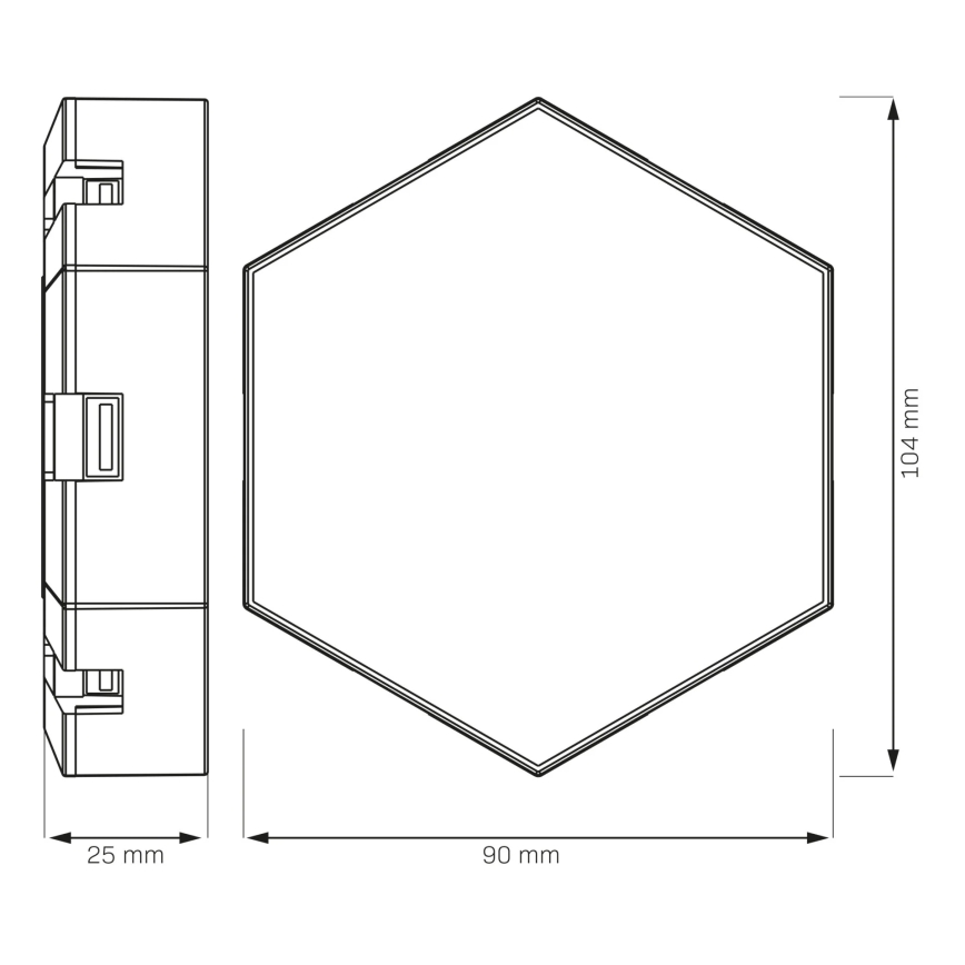 SET 9x LED RGBW Prigušiva zidna dekorativna svjetiljka MAYA LED/1W/230V + daljinski upravljač