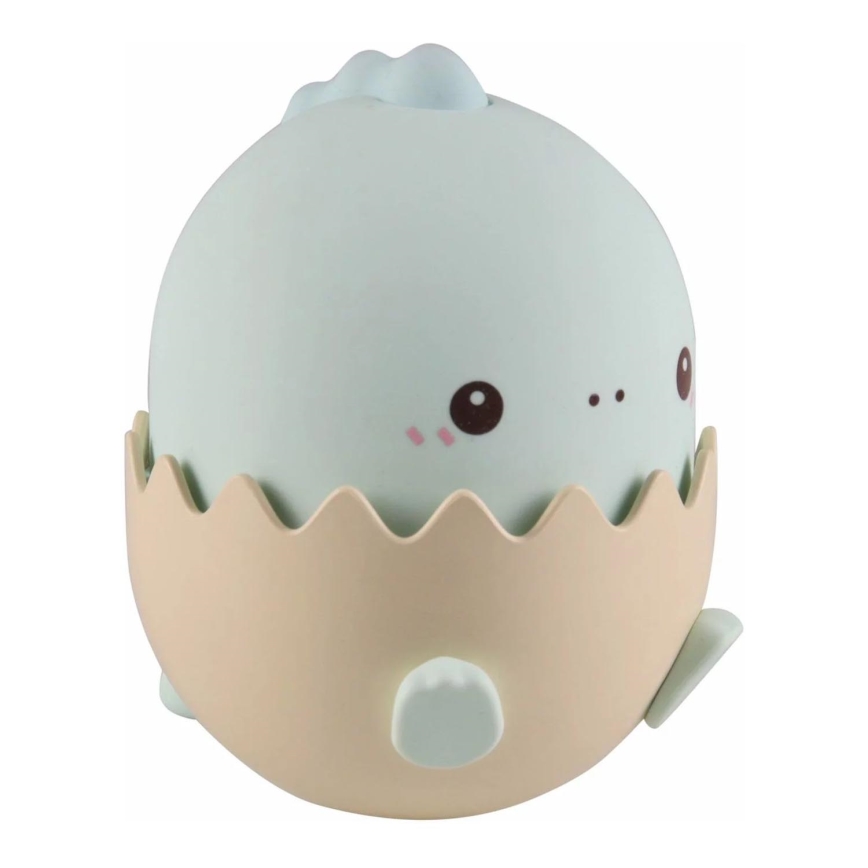 LED RGBW Prigušiva dječja dodirna lampa BABY DINO LED/0,75W/5V USB 1200 mAh plava