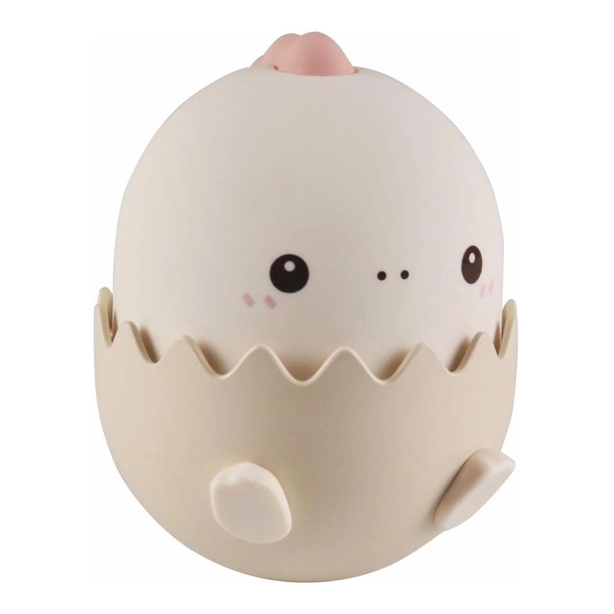 LED RGBW Prigušiva dječja dodirna lampa BABY DINO LED/0,75W/5V USB 1200 mAh ružičasta