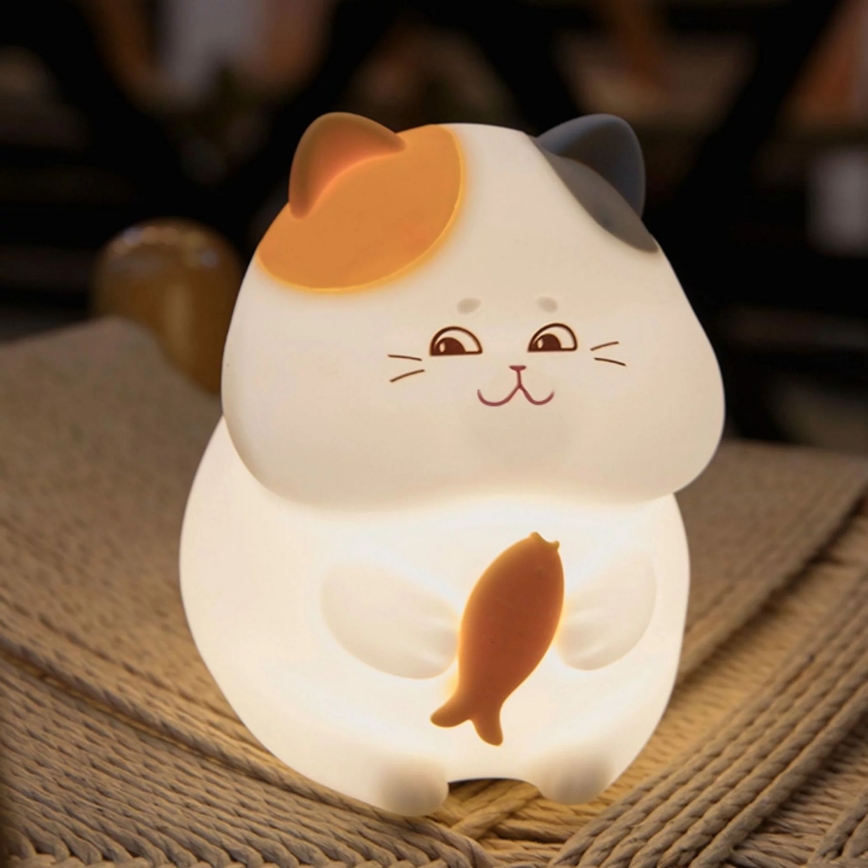 LED RGBW Prigušiva dječja dodirna lampa GATTO LED/1W/3,7V 1200 mAh