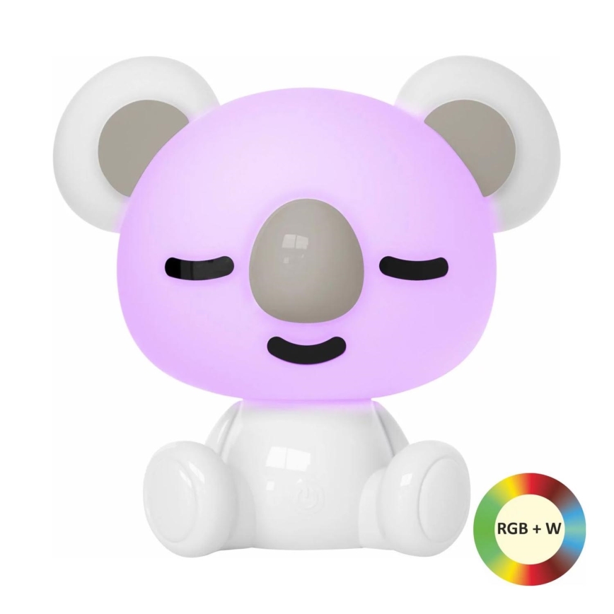 LED RGBW Prigušiva dječja noćna lampica LED/2,5W/230V koala bijela