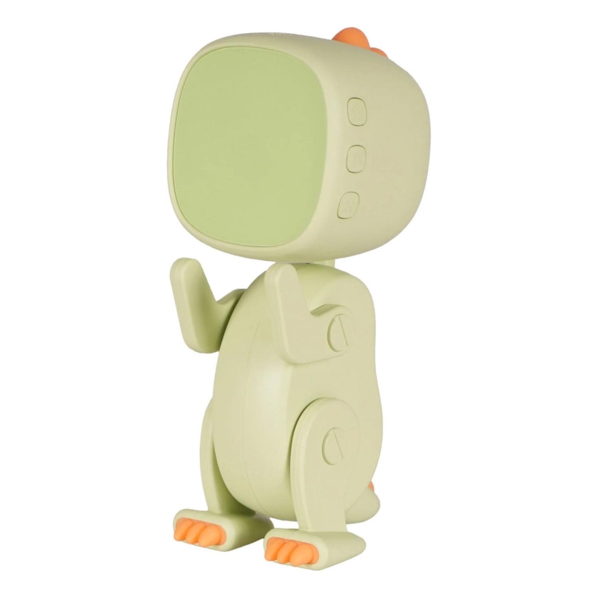 LED RGBW Prigušiva dječja noćna lampica s budilicom ROBOT LED/1W/5V 1200 mAh