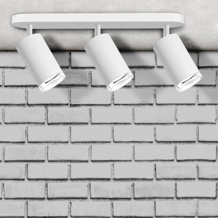 LED RGBW prigušivo kupaonsko ugradno spot svjetlo TURYN 3xGU10/6W/230V 3000K Wi-Fi IP44 bijelo