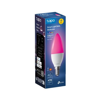 LED RGBW prigušiva pametna žarulja E14/4,8W/230V 2500-6700K - TP-Link
