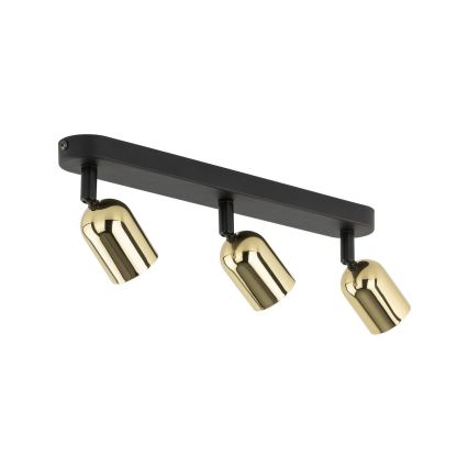 LED RGBW prigušiva spot svjetiljka TOP 3xGU10/6,5W/230V 2700-6500K crna/zlatna