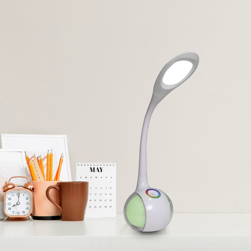 LED RGBW Prigušiva stolna lampa na dodir COSMOS LED/6,5W/230V bijela
