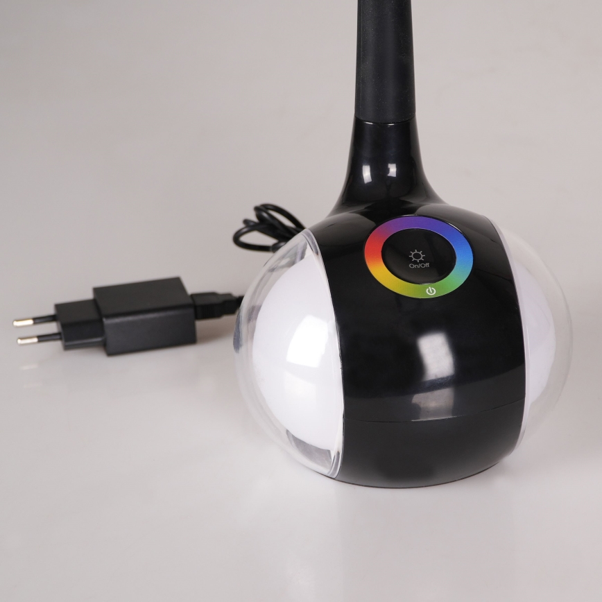 LED RGBW Prigušiva stolna lampa na dodir COSMOS LED/6,5W/230V crna