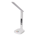 LED RGBW Prigušiva stolna lampa na dodir s bežičnim punjenjem zaslonom i USB portom MAGNUS LED/6W/5V 3000-6500K bijela
