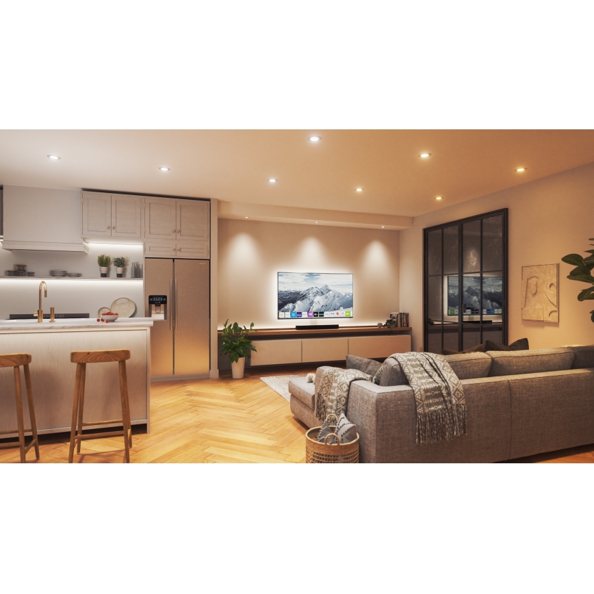Nanoleaf - LED RGBW Prigušiva ugradbena svjetiljka ESSENTIALS LED/6W/230V 2700-6500K CRI 90 Wi-Fi